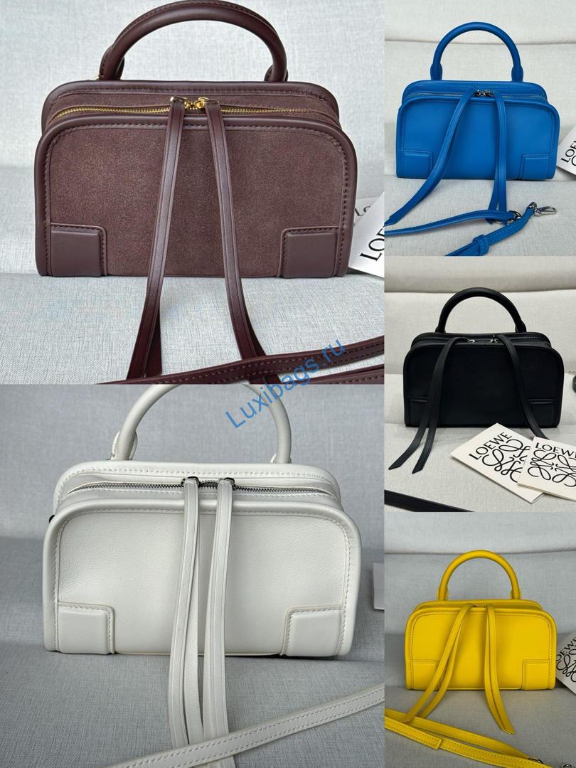 Loewe A039AS4X12 Mini Amazona 180 bag in soft calfskin Yellow | loewe a039as4x12 mini amazona 180 bag in soft calfskin 38