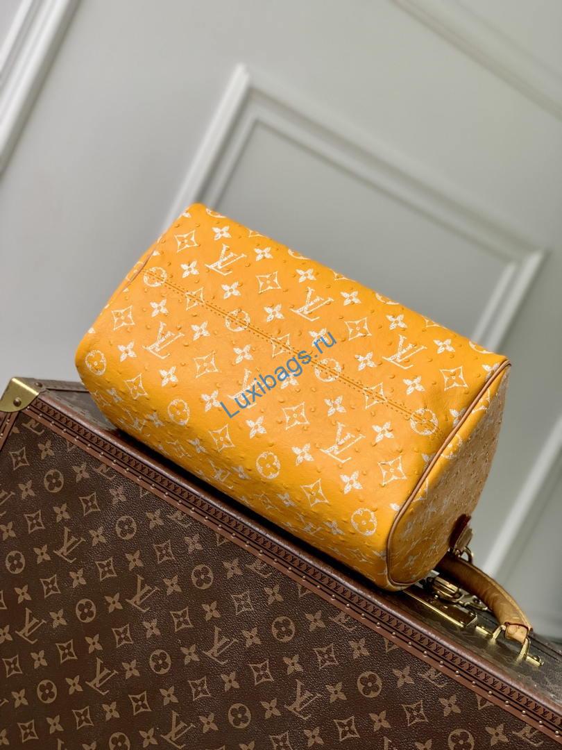 Louis Vuitton LV M13904 Speedy P9 Bandoulière 30 Bag Yellow | louis vuitton lv m13904 speedy p9 bandouliere 30 bag yellow 04