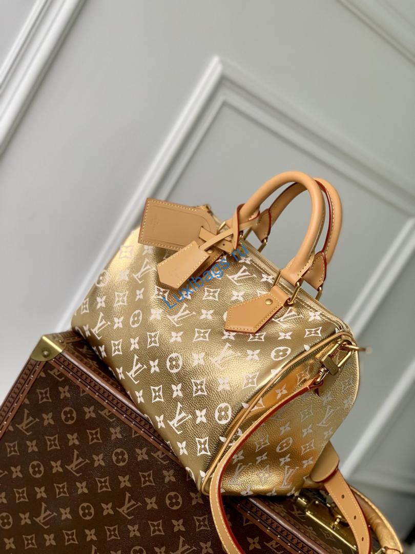 Louis Vuitton LV M13904 Speedy P9 Bandoulière 30 Gold | louis vuitton lv m13904 speedy p9 bandouliere 30 gold 02