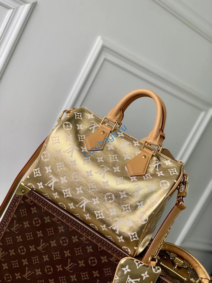 Louis Vuitton LV M13904 Speedy P9 Bandoulière 30 Gold | louis vuitton lv m13904 speedy p9 bandouliere 30 gold 03