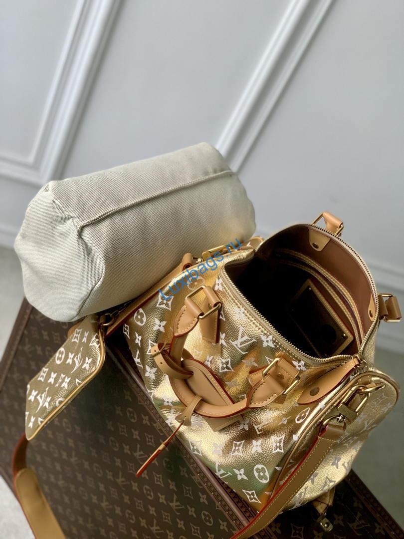 Louis Vuitton LV M13904 Speedy P9 Bandoulière 30 Gold | louis vuitton lv m13904 speedy p9 bandouliere 30 gold 09