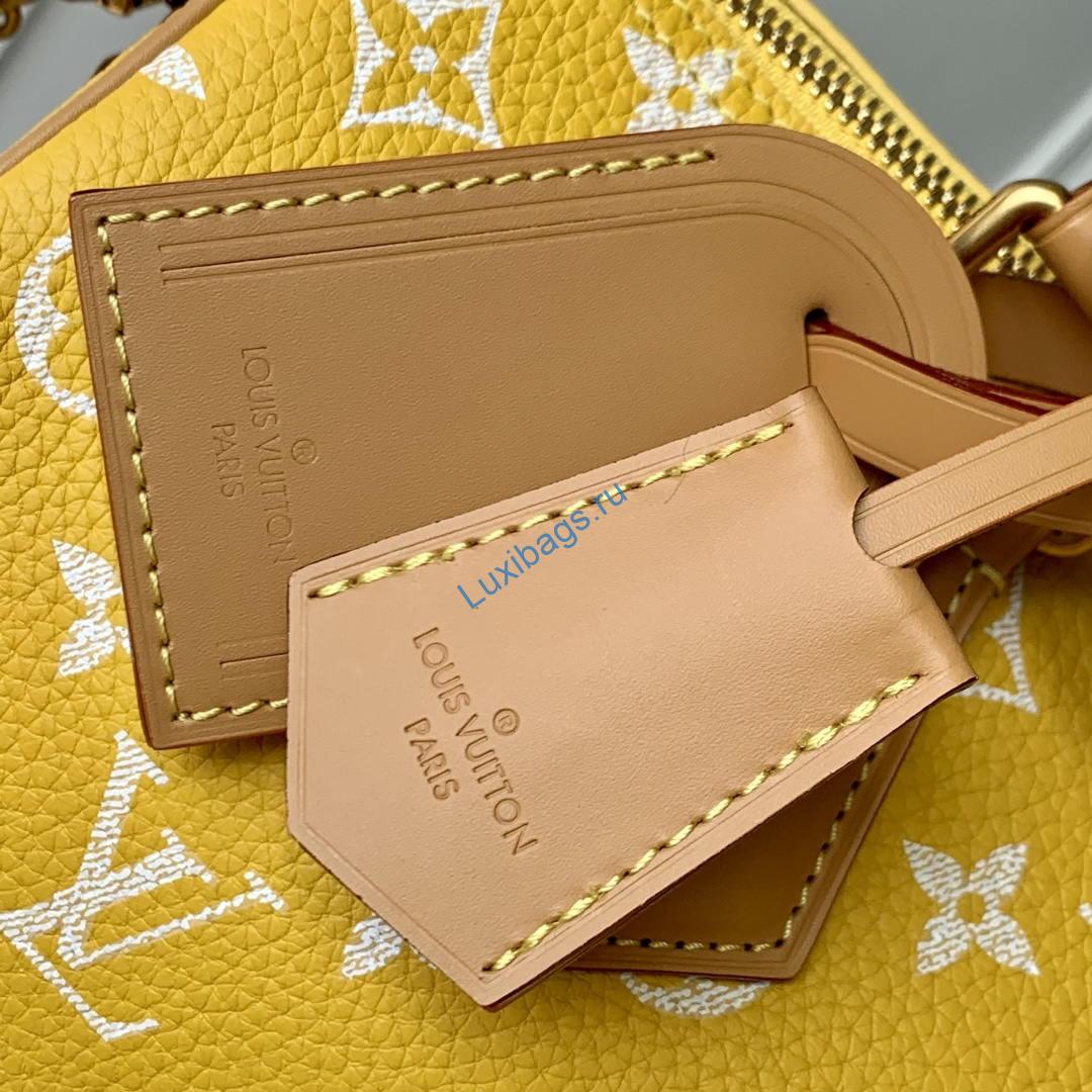 Louis Vuitton LV M13914 Speedy P9 Bandoulière 30 Bag Yellow | louis vuitton lv m13914 speedy p9 bandouliere 30 bag yellow 06