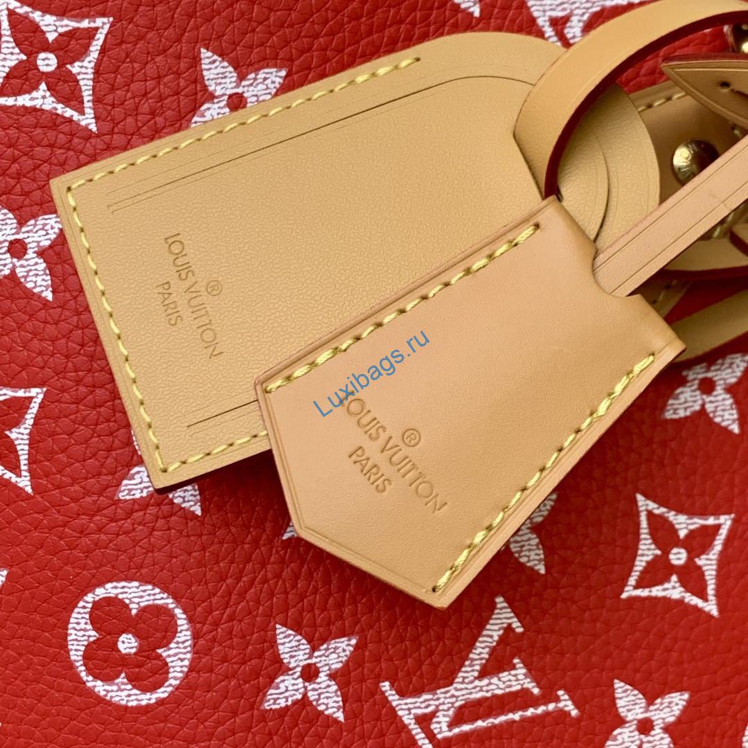 Louis Vuitton LV M14067 Speedy P9 Bandoulière 30 Bag Red | louis vuitton lv m14067 speedy p9 bandouliere 30 bag red 05