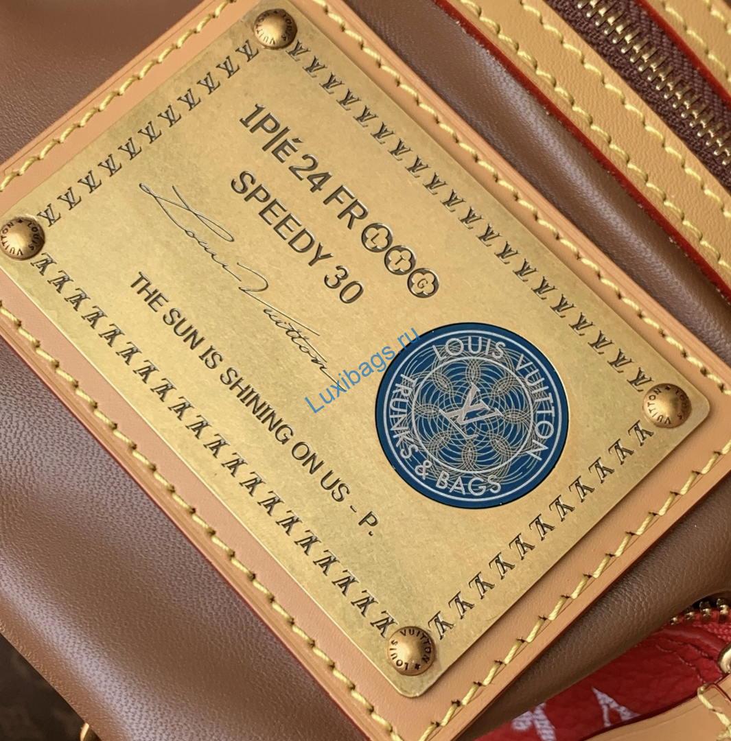 Louis Vuitton LV M14067 Speedy P9 Bandoulière 30 Bag Red | louis vuitton lv m14067 speedy p9 bandouliere 30 bag red 07