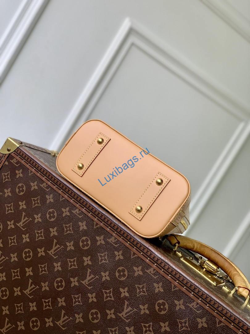 Louis Vuitton LV M27525 Alma BB Bag Monogram Origine Lin | louis vuitton lv m27525 alma bb bag monogram origine lin 04