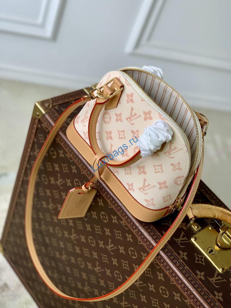 Louis Vuitton LV M27525 Alma BB Bag Monogram Origine Lin | louis vuitton lv m27525 alma bb bag monogram origine lin 09