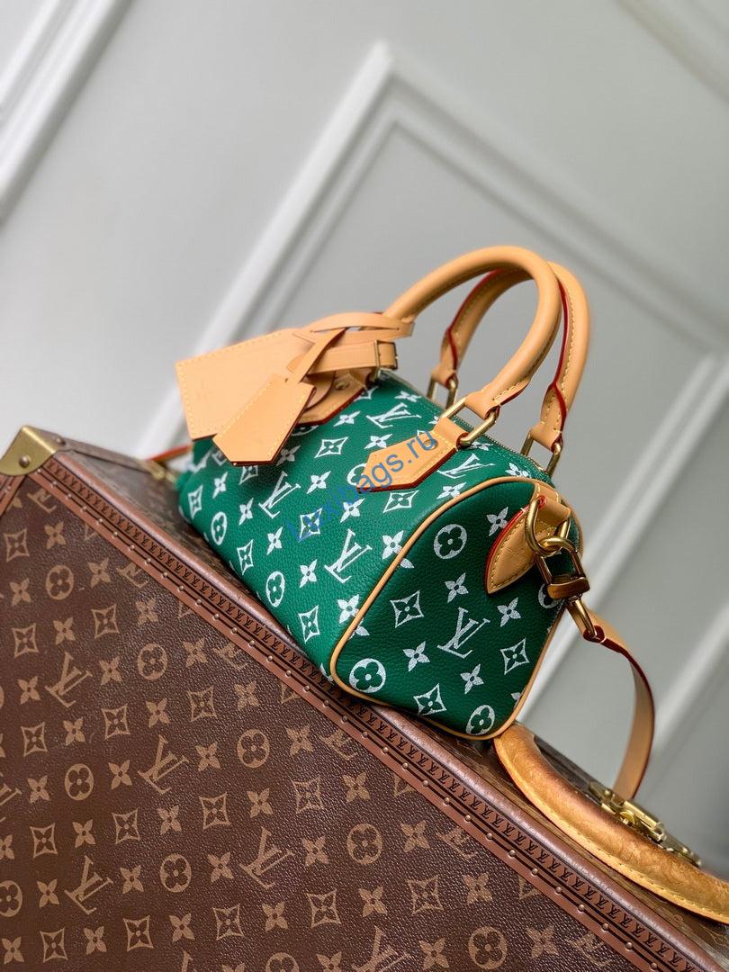 Louis Vuitton LV M28186 Speedy P9 Bandoulière 20 Bag Green | louis vuitton lv m28186 speedy p9 bandouliere 20 bag green 2