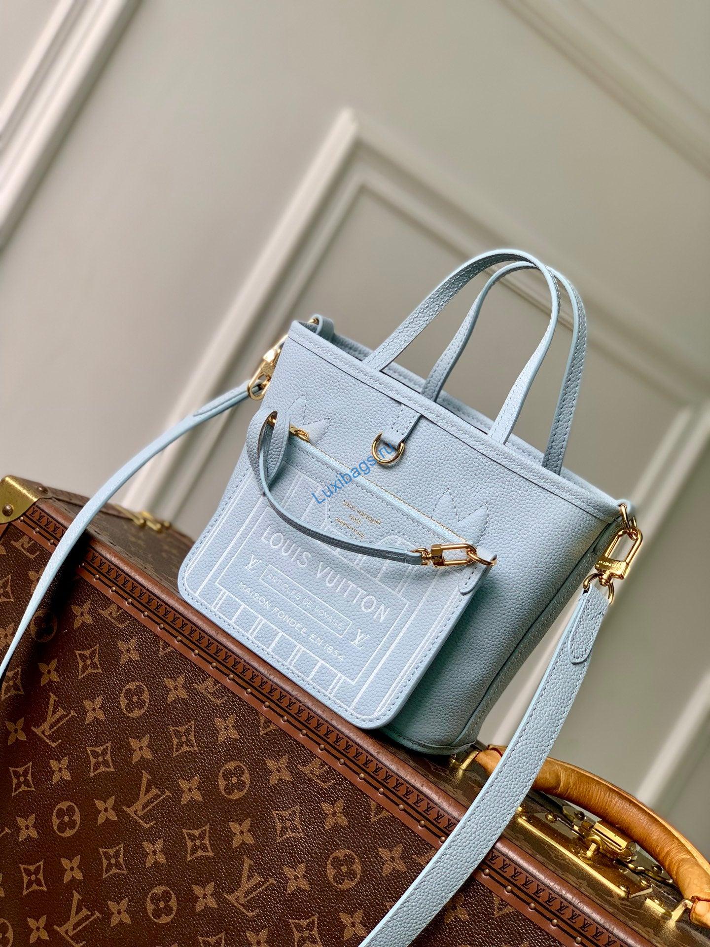 louis vuitton lv m28336 neverfull bandoulière inside out bb bag monogram sky blue 9 Louis Vuitton LV M28336 Neverfull Bandoulière Inside Out BB Bag Monogram Sky Blue | louis vuitton lv m28336 neverfull bandouliere inside out bb bag monogram sky blue 10