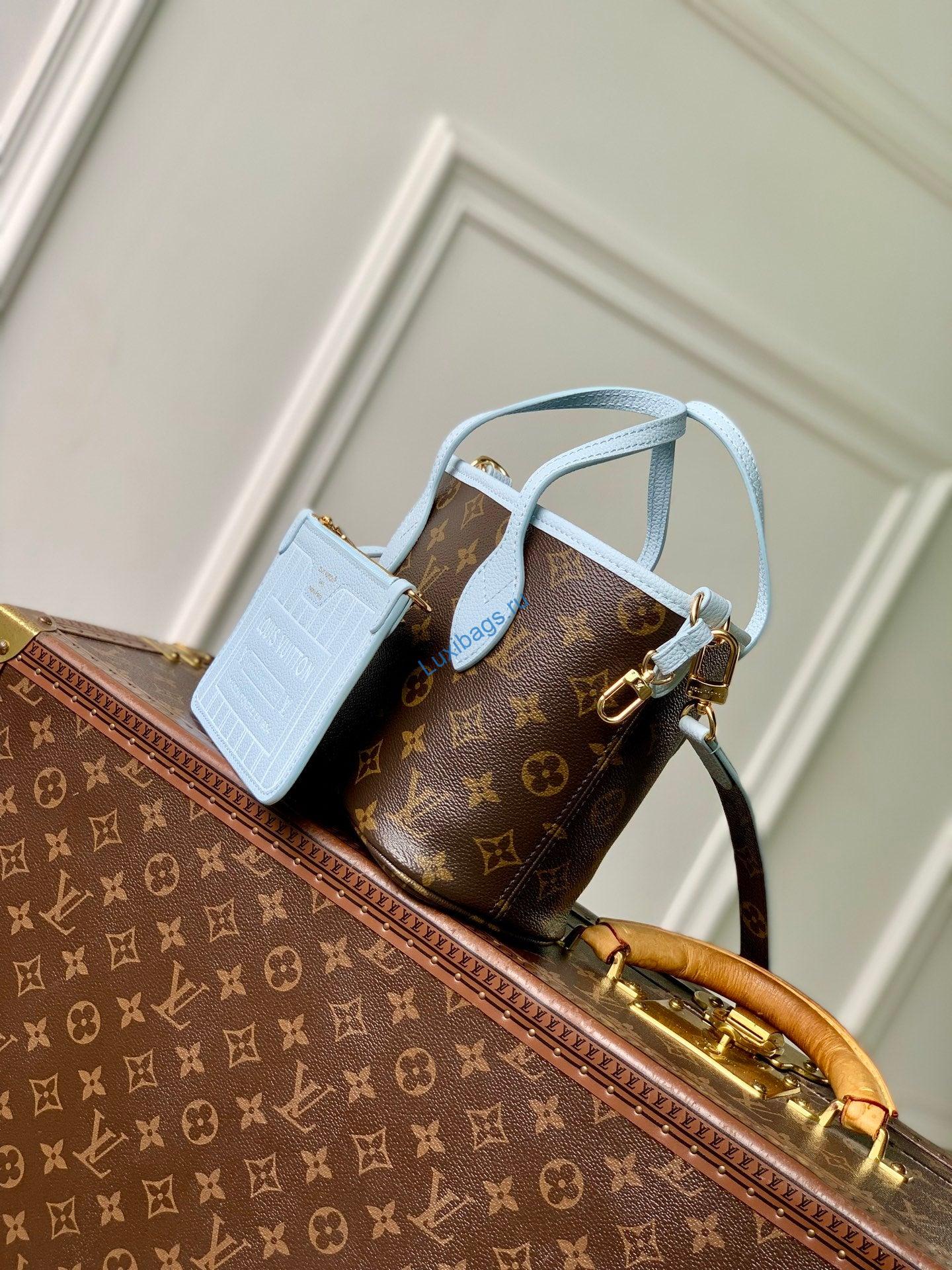 louis vuitton lv m28336 neverfull bandoulière inside out bb bag monogram sky blue 1 Louis Vuitton LV M28336 Neverfull Bandoulière Inside Out BB Bag Monogram Sky Blue | louis vuitton lv m28336 neverfull bandouliere inside out bb bag monogram sky blue 2