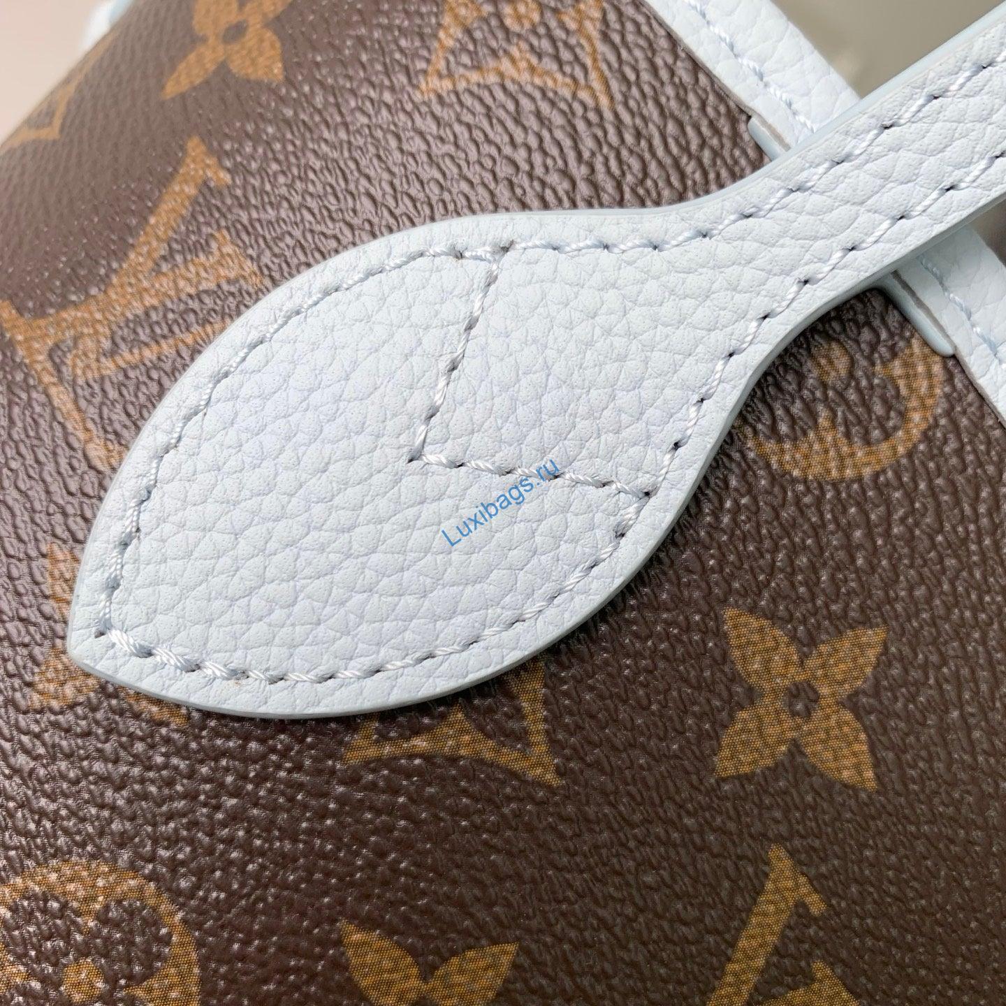 louis vuitton lv m28336 neverfull bandoulière inside out bb bag monogram sky blue 5 Louis Vuitton LV M28336 Neverfull Bandoulière Inside Out BB Bag Monogram Sky Blue | louis vuitton lv m28336 neverfull bandouliere inside out bb bag monogram sky blue 6