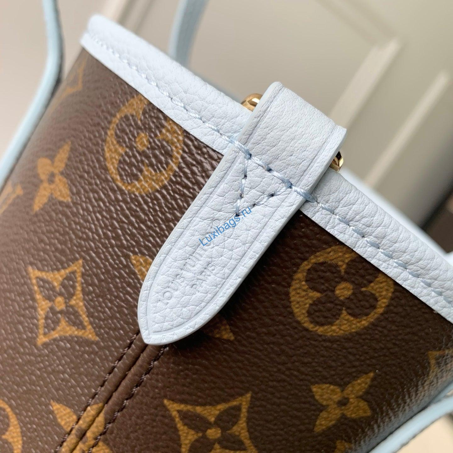 louis vuitton lv m28336 neverfull bandoulière inside out bb bag monogram sky blue 6 Louis Vuitton LV M28336 Neverfull Bandoulière Inside Out BB Bag Monogram Sky Blue | louis vuitton lv m28336 neverfull bandouliere inside out bb bag monogram sky blue 7