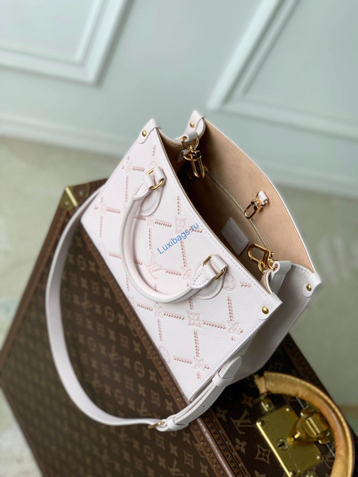 louis vuitton lv m28528 onthego pm bag light bliss couture 10 Louis Vuitton LV M28528 Onthego PM Bag Light Bliss Couture | louis vuitton lv m28528 onthego pm bag light bliss couture 11