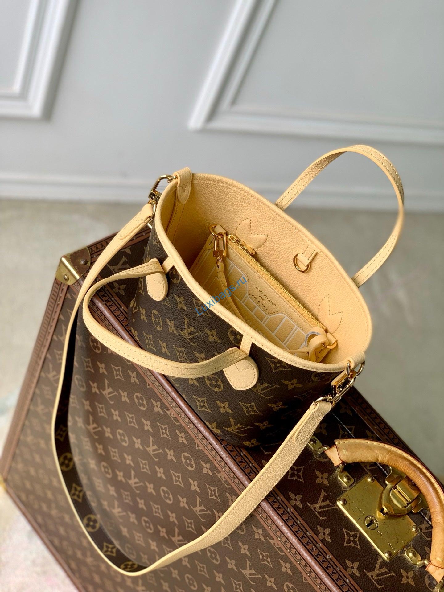 louis vuitton lv m29228 neverfull bandoulière inside out bb bag monogram banane 8 Louis Vuitton LV M29228 Neverfull Bandoulière Inside Out BB Bag Monogram Banane | louis vuitton lv m29228 neverfull bandouliere inside out bb bag monogram banane 9