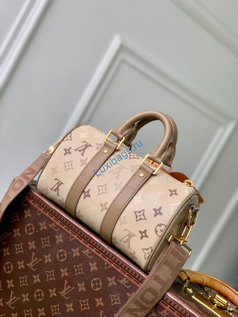 Louis Vuitton LV M29272 Keepall Bandoulière 25 Bag Sand Beige | louis vuitton lv m29272 keepall bandouliere 25 bag sand beige 3