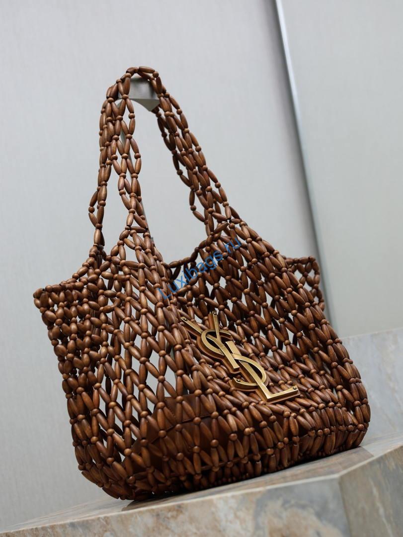 saint laurent ysl 698651 icare in in wood beads light wood 2 Saint Laurent YSL 698651 ICARE in in wood beads LIGHT WOOD | saint laurent ysl 698651 icare in in wood beads light wood 03