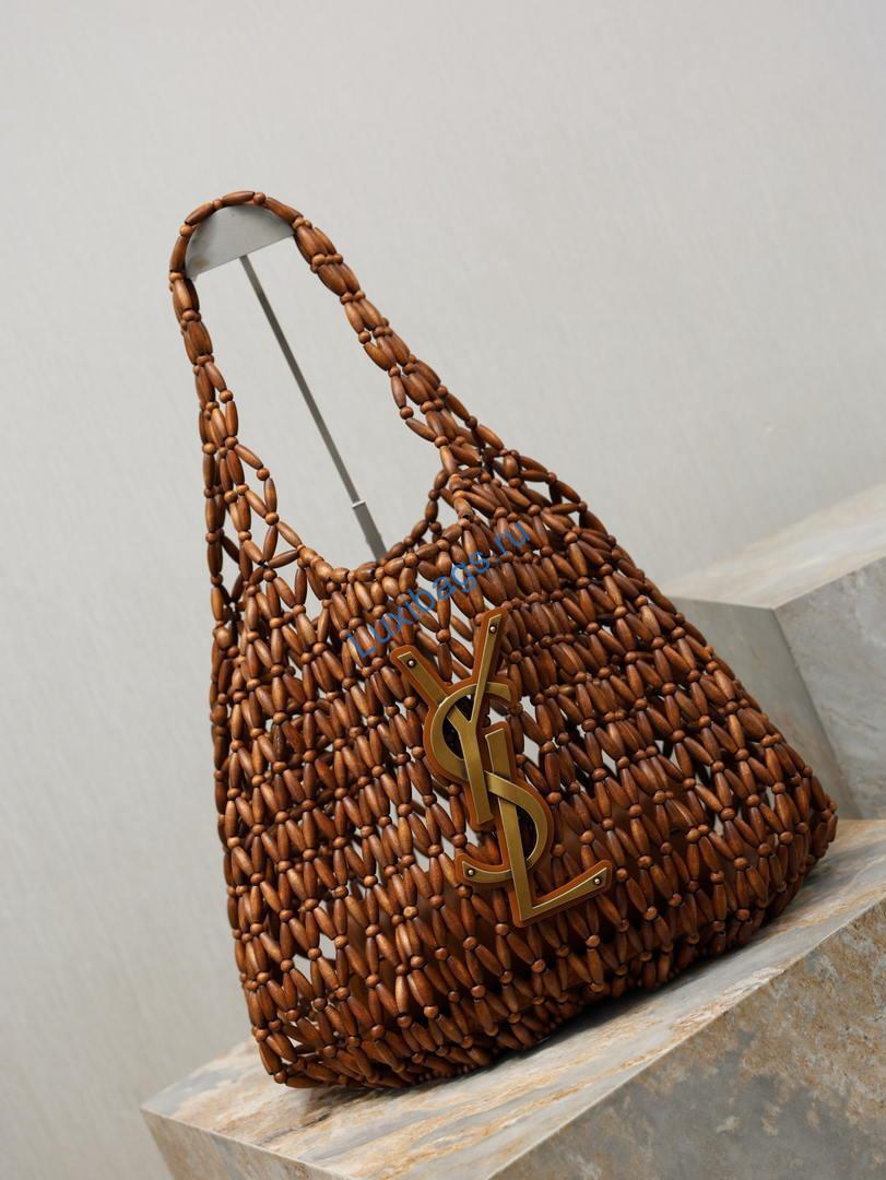 saint laurent ysl 698651 icare in in wood beads light wood 8 Saint Laurent YSL 698651 ICARE in in wood beads LIGHT WOOD | saint laurent ysl 698651 icare in in wood beads light wood 09