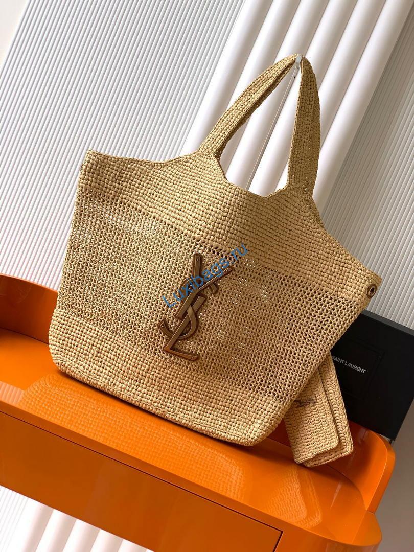 saint laurent ysl 698651 icare in raffia maxi shopping bag nature 9 Saint Laurent YSL 698651 Icare In Raffia Maxi Shopping Bag Nature | saint laurent ysl 698651 icare in raffia maxi shopping bag nature 10