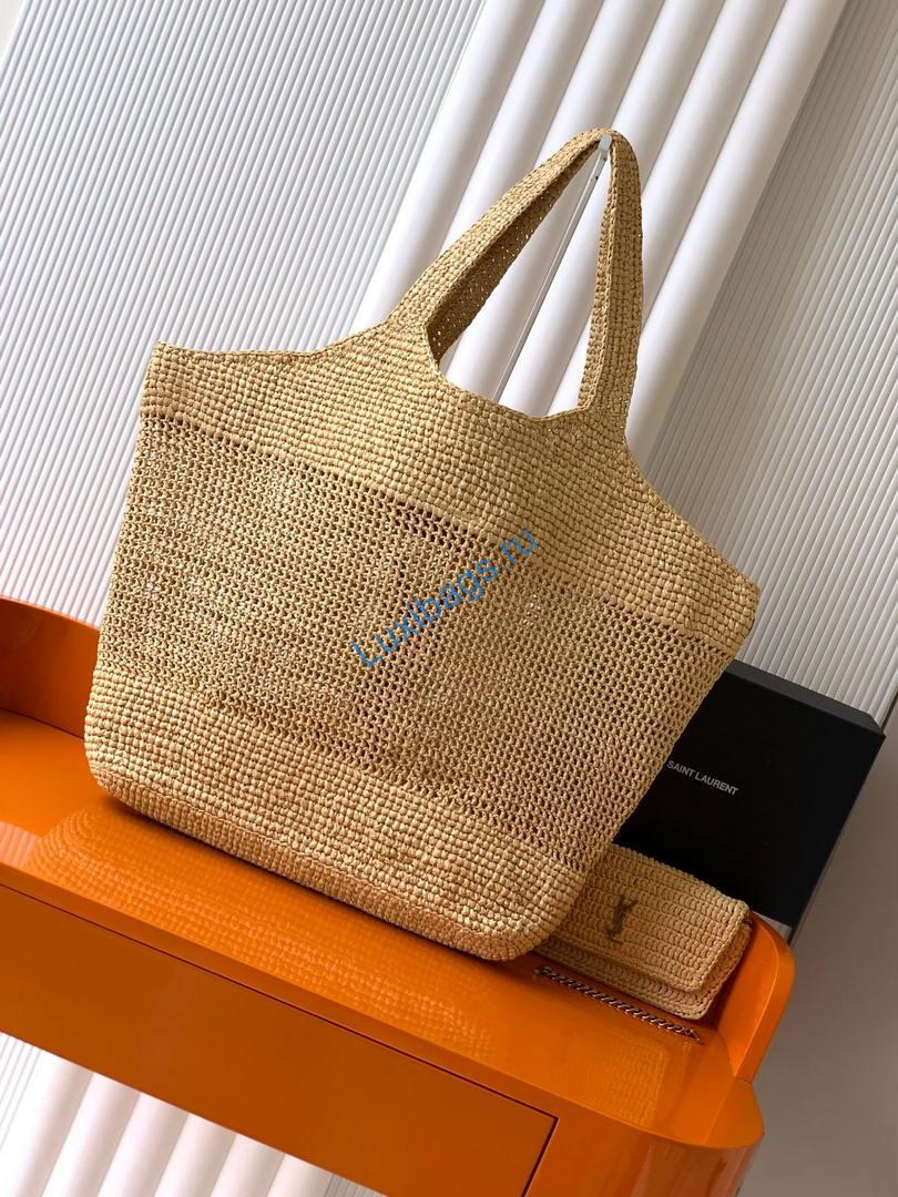 saint laurent ysl 698651 icare in raffia maxi shopping bag nature 10 Saint Laurent YSL 698651 Icare In Raffia Maxi Shopping Bag Nature | saint laurent ysl 698651 icare in raffia maxi shopping bag nature 11
