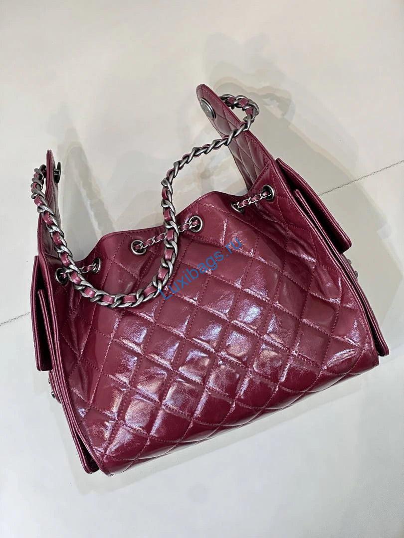 chanel as5293 small hobo lambskin & black silver-tone metal wine red 4 Chanel AS5293 Small Hobo Lambskin & Black Silver-Tone Metal Wine Red | chanel as5293 small hobo lambskin black silver tone metal wine red 05