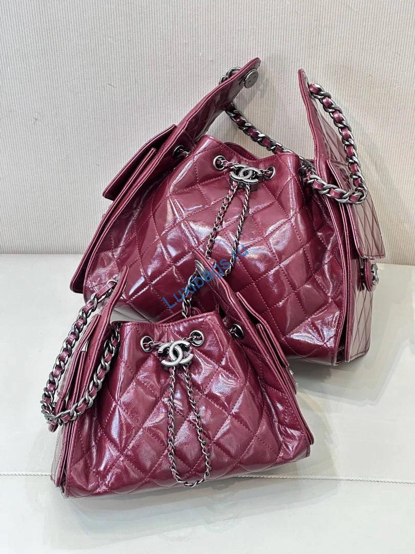 Chanel AS5293 Small Hobo Lambskin & Black Silver-Tone Metal Wine Red | chanel as5293 small hobo lambskin black silver tone metal wine red 12