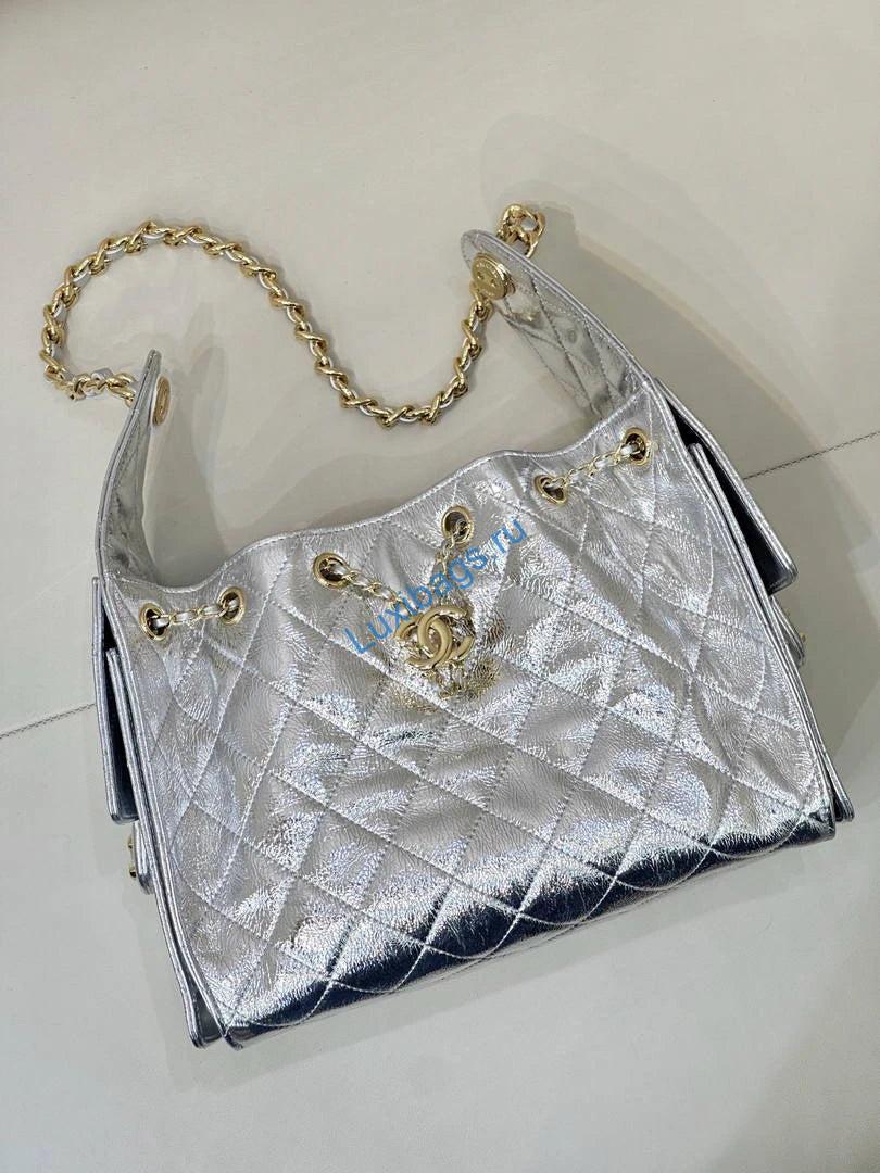 chanel as5293 small hobo lambskin & silver-tone metal silver 5 Chanel AS5293 Small Hobo Lambskin & Silver-Tone Metal Silver | chanel as5293 small hobo lambskin silver tone metal silver 003