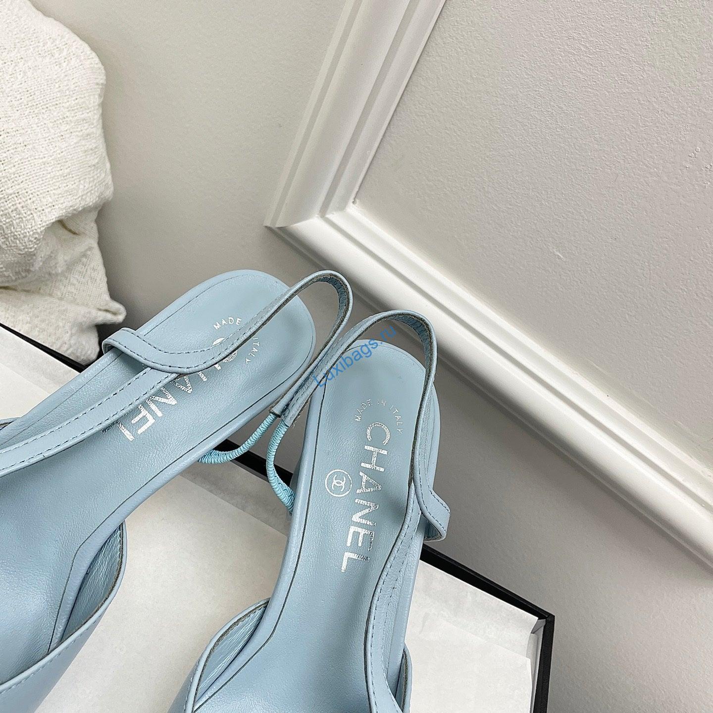 Chanel Women's Classic Slingback Ballet Shoes 6.5 cm C93312 | chanel womens classic slingback ballet shoes 6 5 cm c93312 2