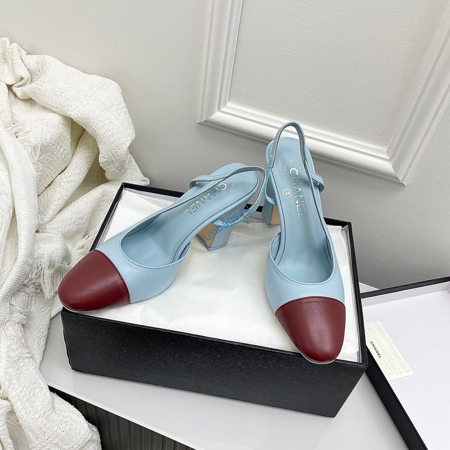 Chanel Women's Classic Slingback Ballet Shoes 9.5 cm C93306 | chanel womens classic slingback ballet shoes 9 5 cm c93306 3