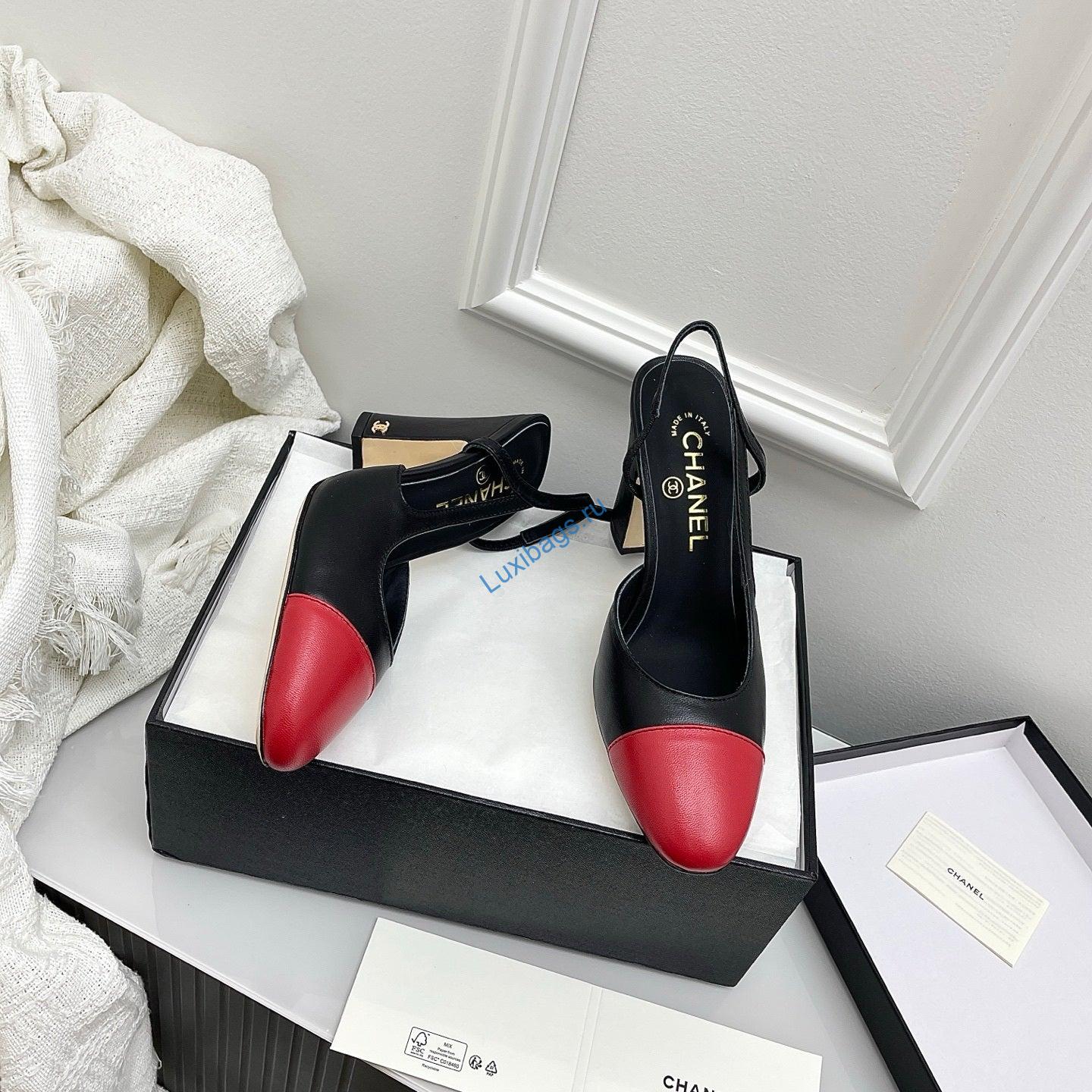 Chanel Women's Classic Slingback Ballet Shoes 9.5 cm C93310 | chanel womens classic slingback ballet shoes 9 5 cm c93310 4