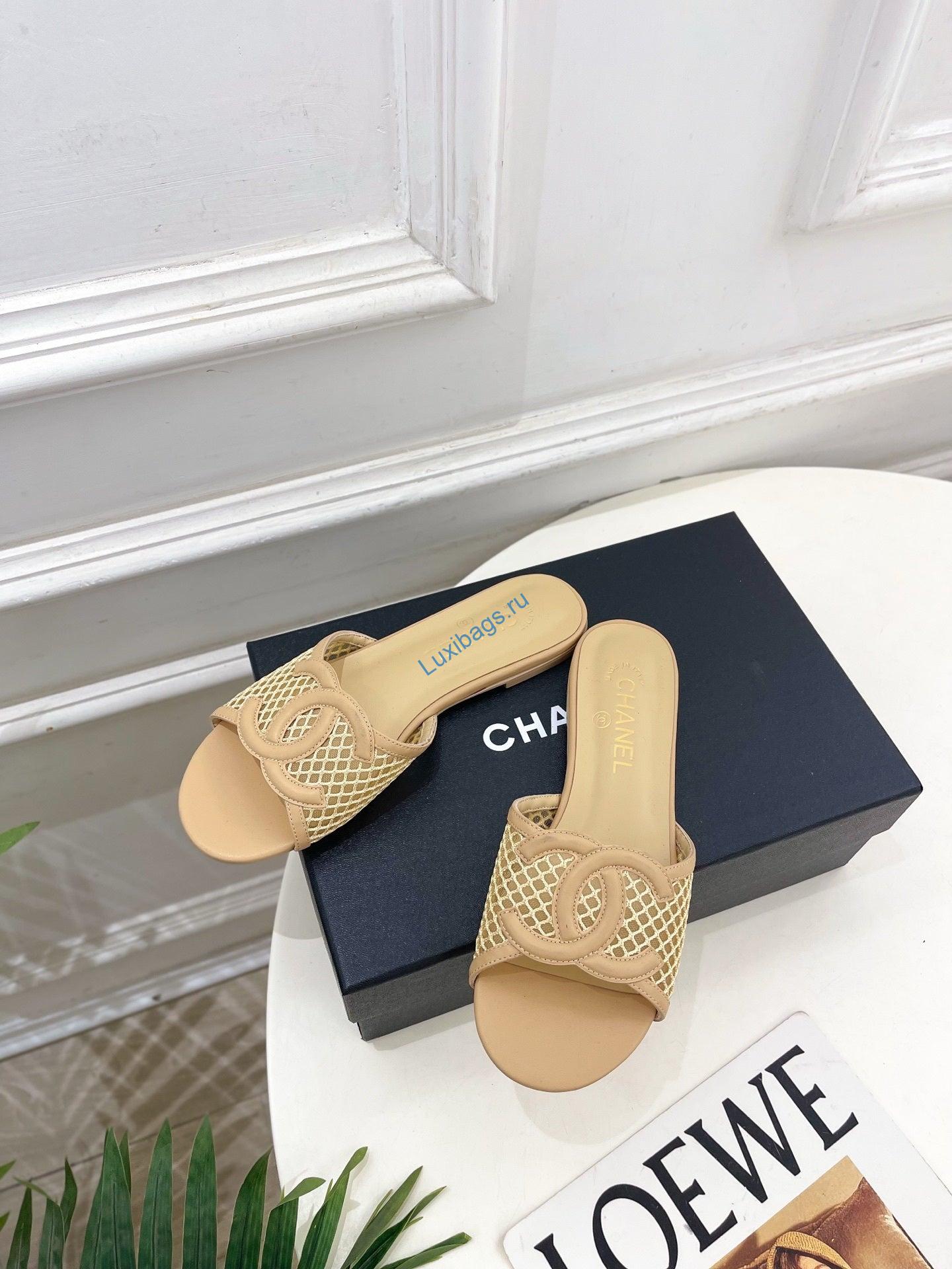 chanel women's mesh openwork flat slippers c93323 4 Chanel Women's Mesh Openwork Flat Slippers C93323 | chanel womens mesh openwork flat slippers c93323 5