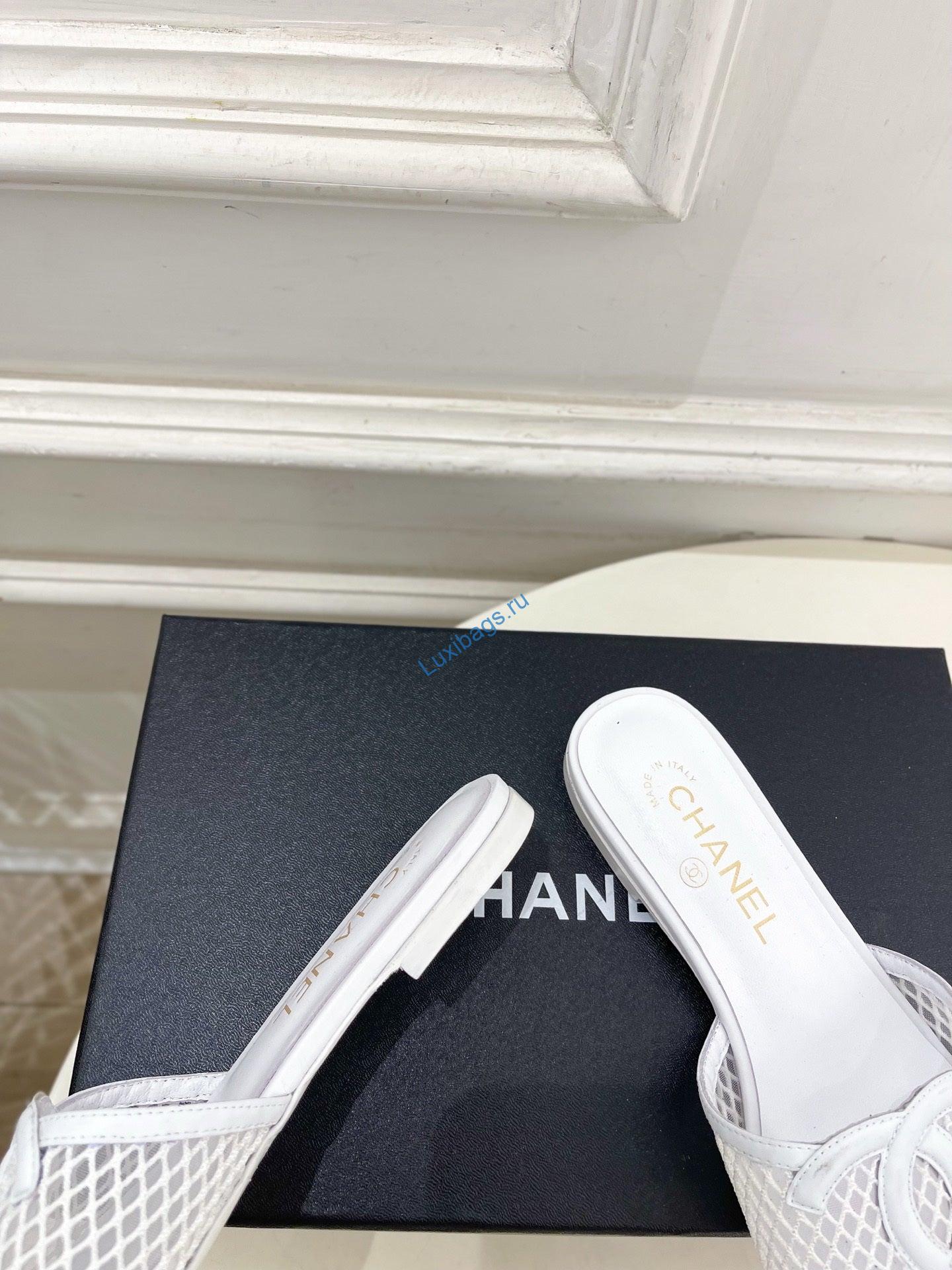 chanel women's mesh openwork flat slippers c93324 7 Chanel Women's Mesh Openwork Flat Slippers C93324 | chanel womens mesh openwork flat slippers c93324 8