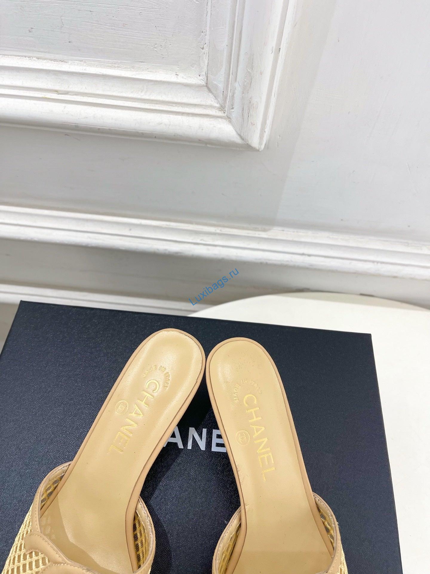 chanel women's mesh openwork shoes heel height 4.5cm c93326 6 Chanel Women's Mesh openwork Shoes Heel Height 4.5cm C93326 | chanel womens mesh openwork shoes heel height 4 5cm c93326 7
