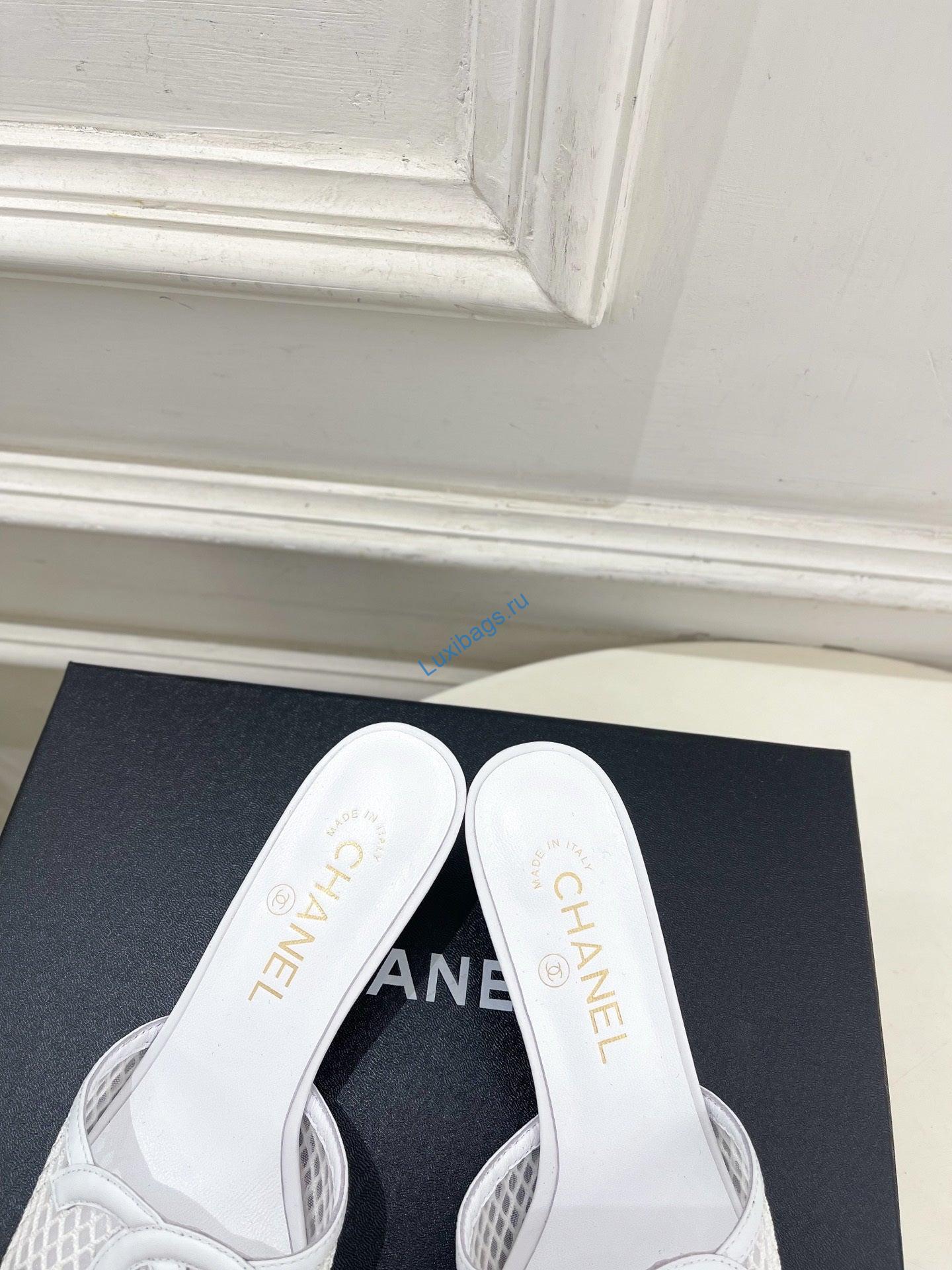 chanel women's mesh openwork shoes heel height 4.5cm c93327 6 Chanel Women's Mesh openwork Shoes Heel Height 4.5cm C93327 | chanel womens mesh openwork shoes heel height 4 5cm c93327 7