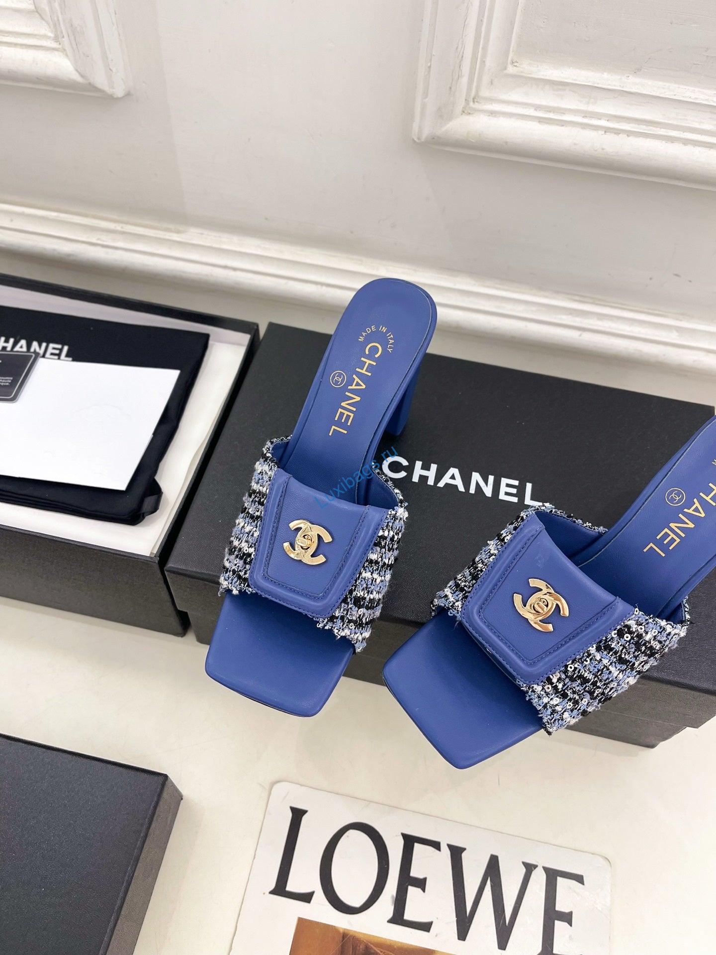 chanel women's square-toe flip-top slippers 8.5cm c93329 5 Chanel Women's Square-toe Flip-top Slippers 8.5cm C93329 | chanel womens square toe flip top slippers 8 5cm c93329 6