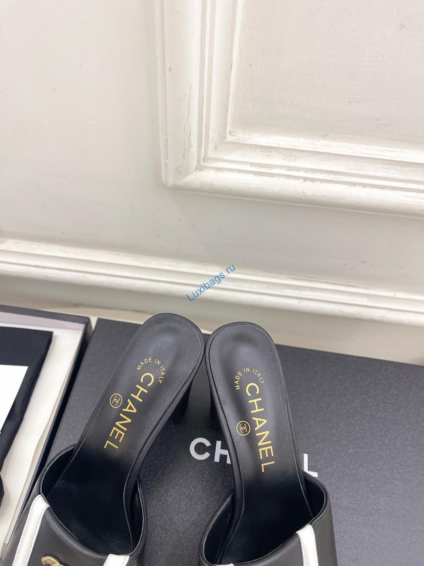 chanel women's square-toe flip-top slippers 8.5cm c93333 6 Chanel Women's Square-toe Flip-top Slippers 8.5cm C93333 | chanel womens square toe flip top slippers 8 5cm c93333 7