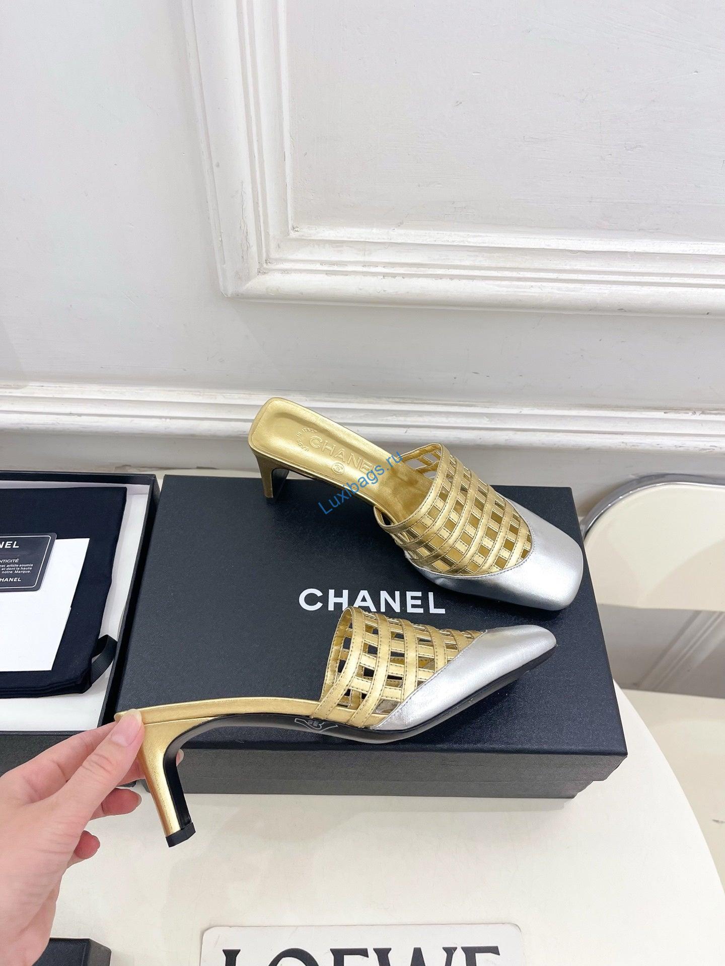chanel women's woven openwork square-toe mules 6cm c93350 3 Chanel Women's Woven Openwork Square-toe Mules 6cm C93350 | chanel womens woven openwork square toe mules 6cm c93350 4