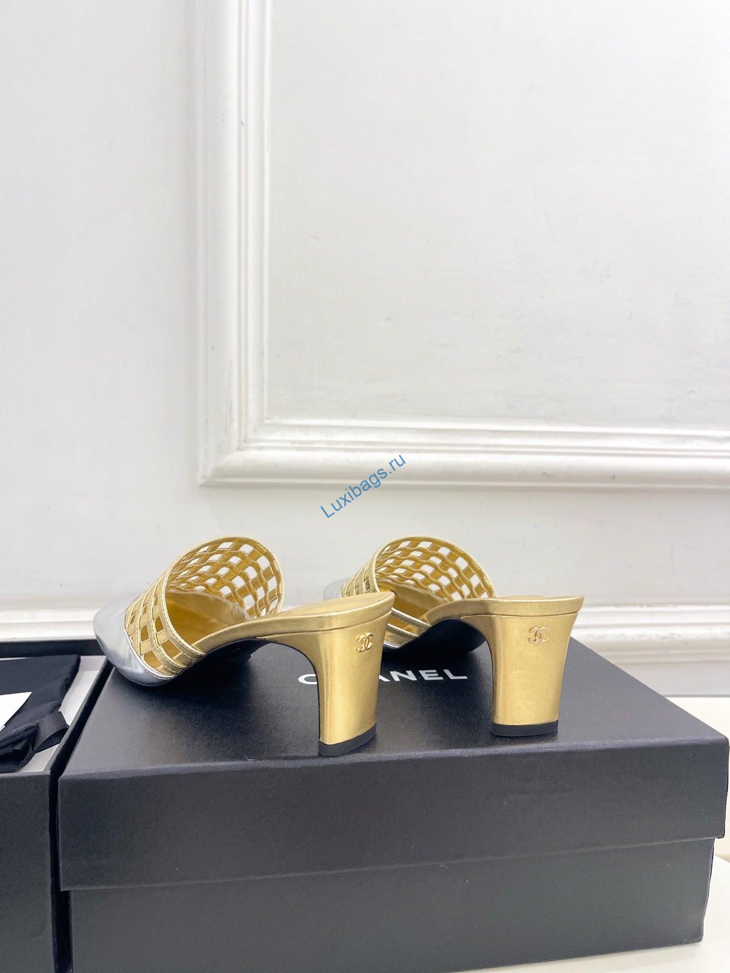 chanel women's woven openwork square-toe mules 6cm c93350 7 Chanel Women's Woven Openwork Square-toe Mules 6cm C93350 | chanel womens woven openwork square toe mules 6cm c93350 8