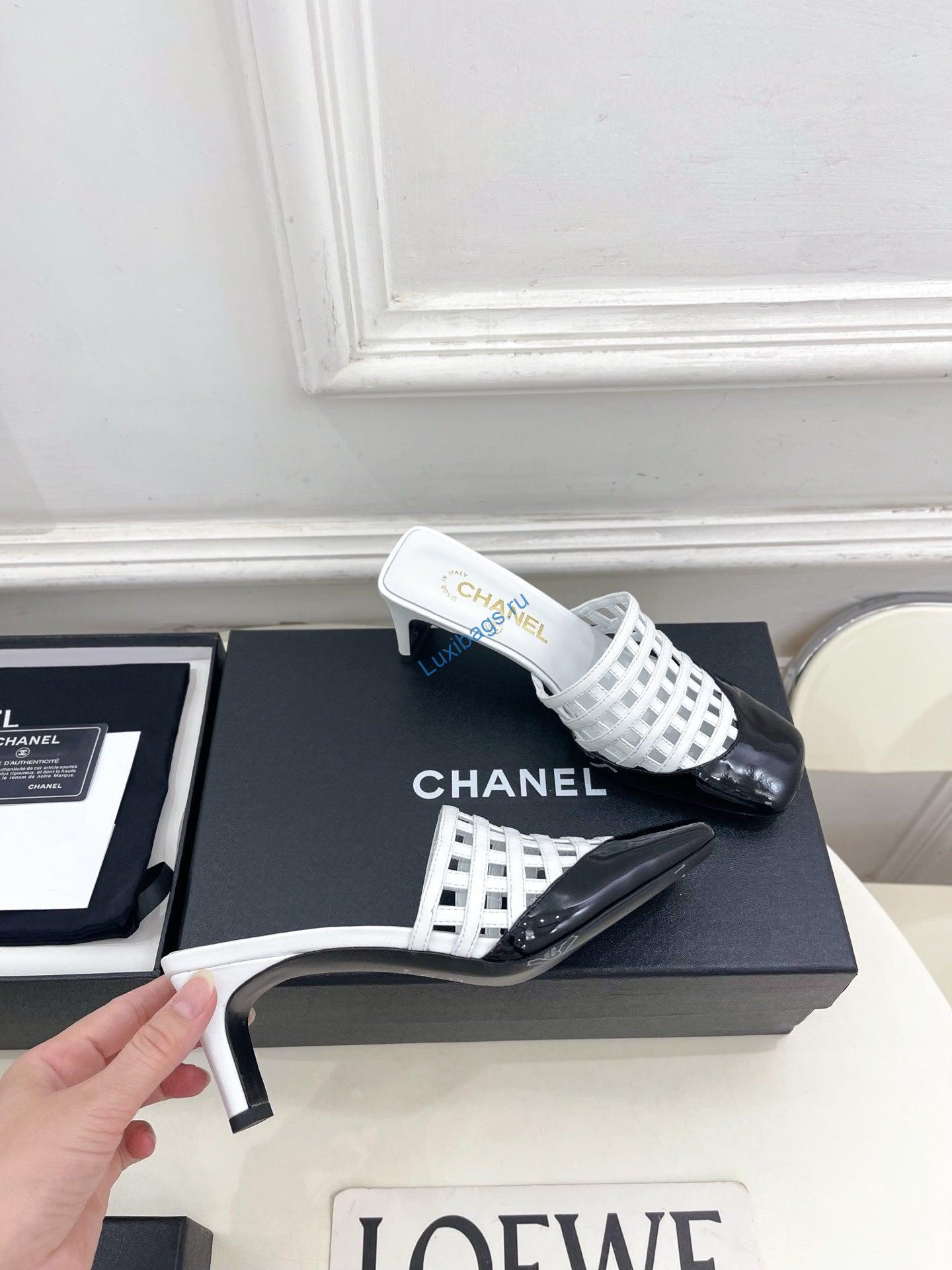 chanel women's woven openwork square-toe mules 6cm c93352 3 Chanel Women's Woven Openwork Square-toe Mules 6cm C93352 | chanel womens woven openwork square toe mules 6cm c93352 4