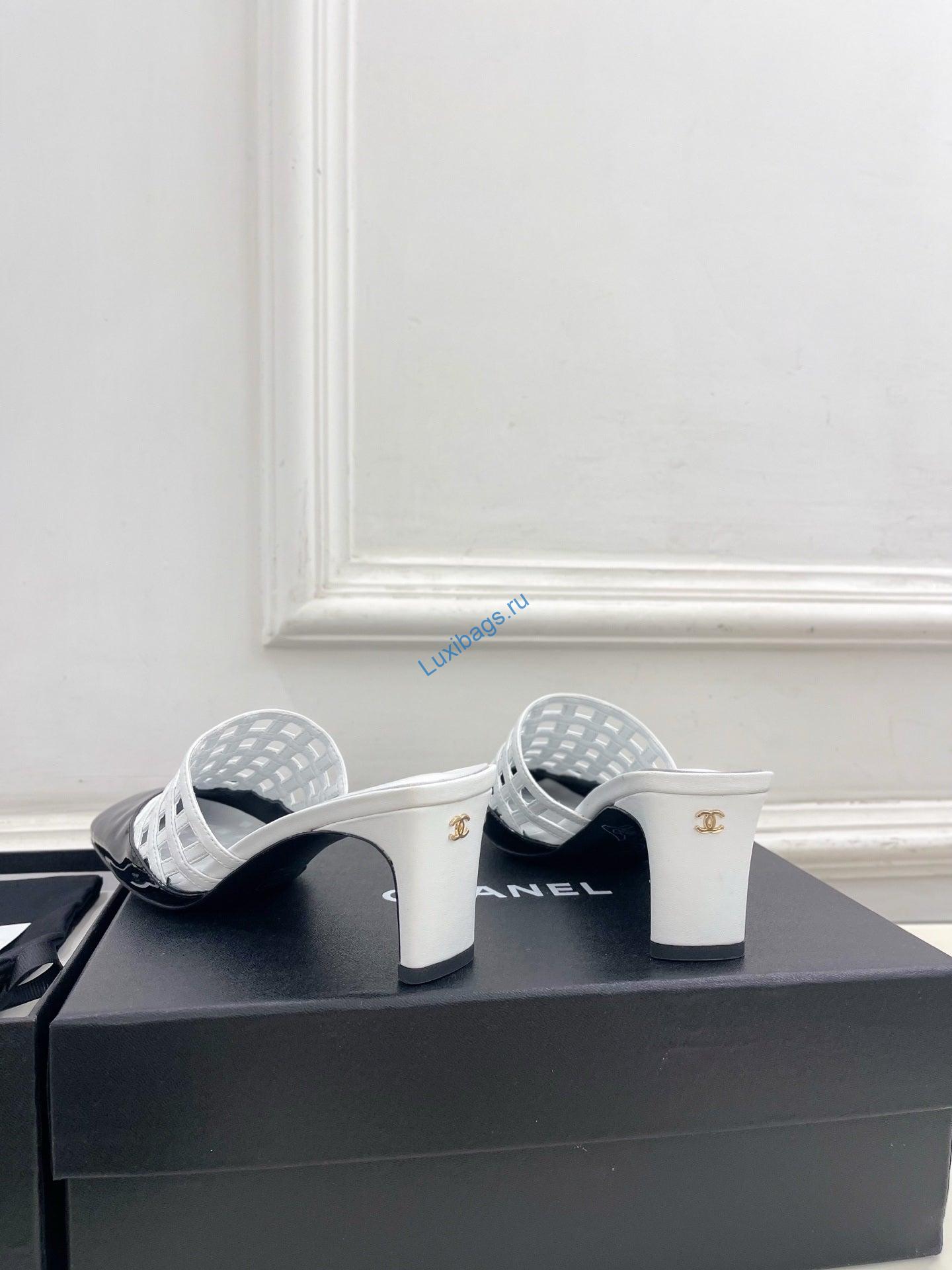 chanel women's woven openwork square-toe mules 6cm c93352 6 Chanel Women's Woven Openwork Square-toe Mules 6cm C93352 | chanel womens woven openwork square toe mules 6cm c93352 7