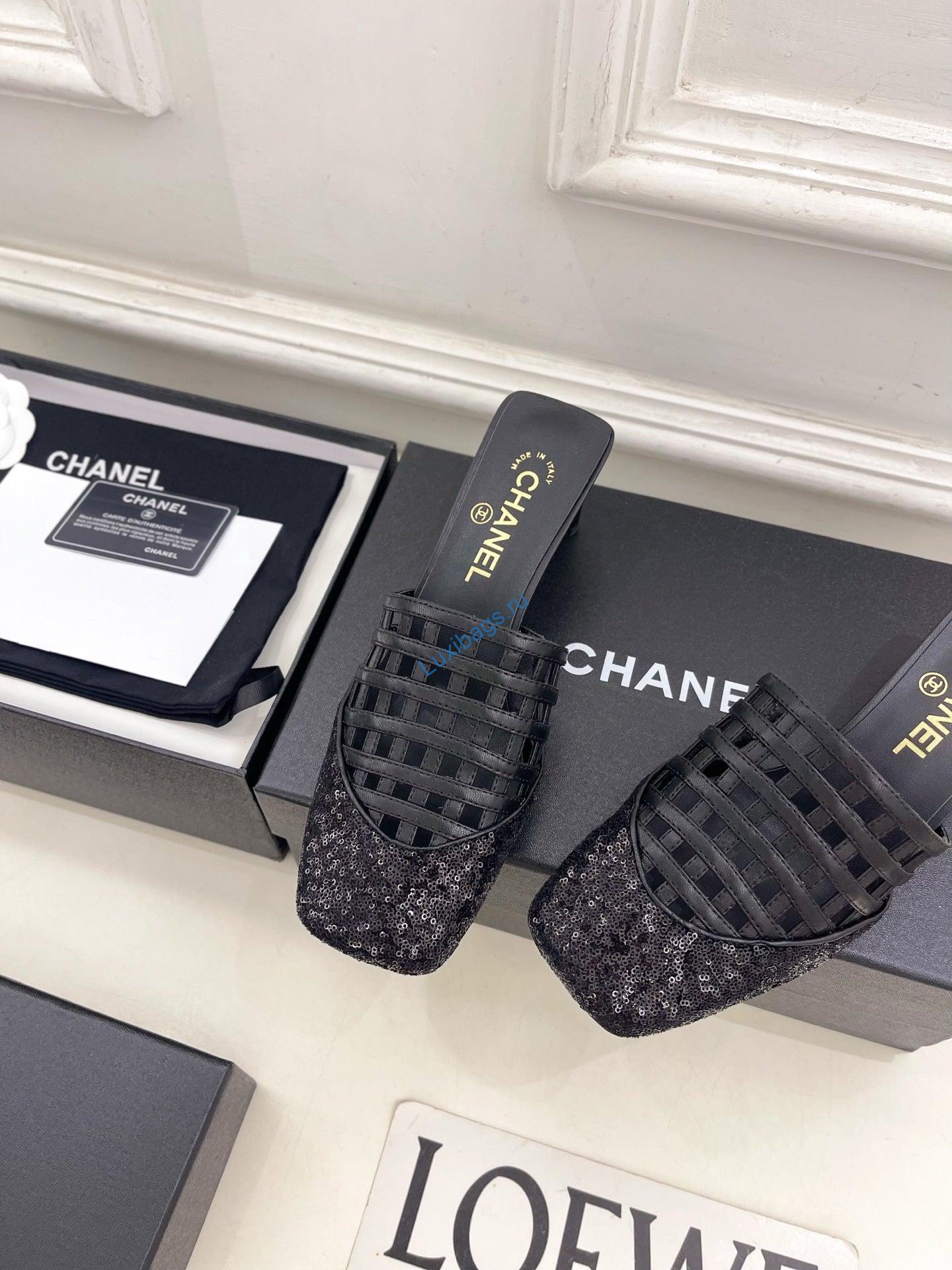 chanel women's woven openwork square-toe mules 6cm c93353 5 Chanel Women's Woven Openwork Square-toe Mules 6cm C93353 | chanel womens woven openwork square toe mules 6cm c93353 6