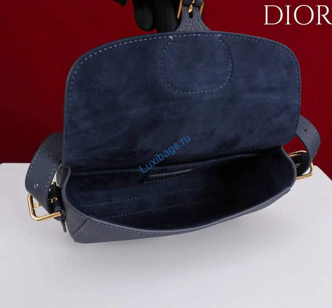Dior M9335 Dior Bobby East-West Bag Navy Blue Grained Calfskin | dior m9335 dior bobby east west bag grained calfskin 23