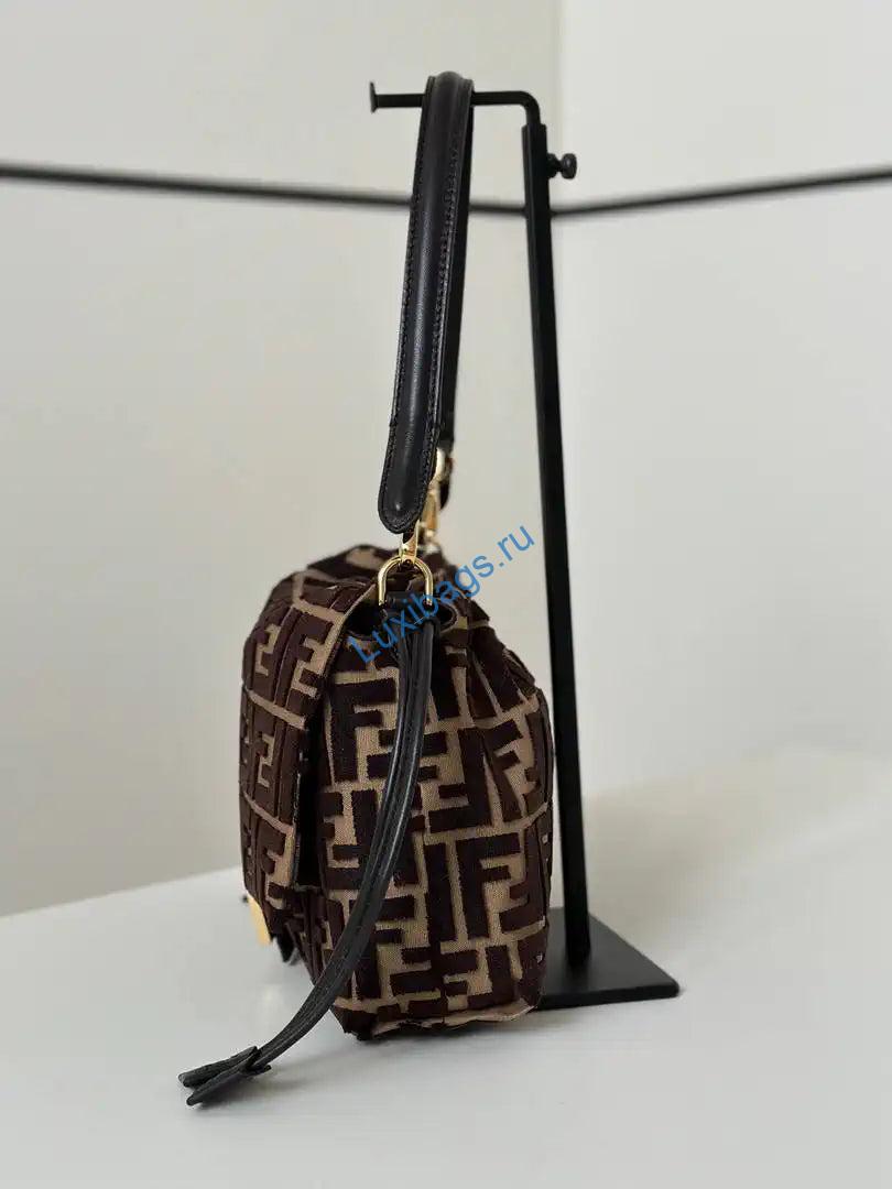 fendi 8br833aq0df1sk5 mamma baguette medium dark brown ff flocked bag 2 Fendi 8BR833AQ0DF1SK5 Mamma Baguette Medium Dark Brown FF flocked bag | fendi 8br833aq0df1sk5 mamma baguette medium dark brown ff flocked bag 1