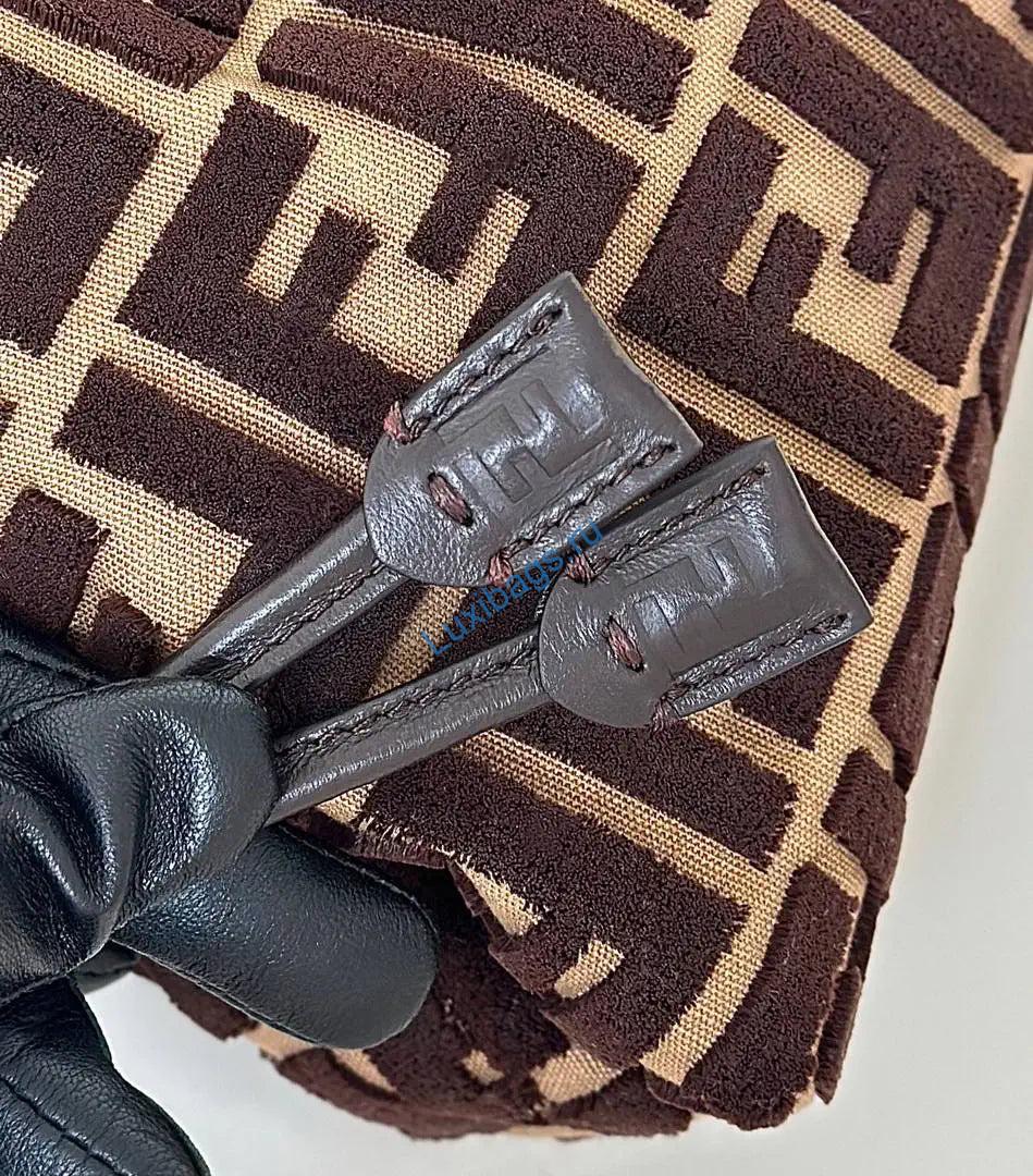 fendi 8br833aq0df1sk5 mamma baguette medium dark brown ff flocked bag 7 Fendi 8BR833AQ0DF1SK5 Mamma Baguette Medium Dark Brown FF flocked bag | fendi 8br833aq0df1sk5 mamma baguette medium dark brown ff flocked bag 8