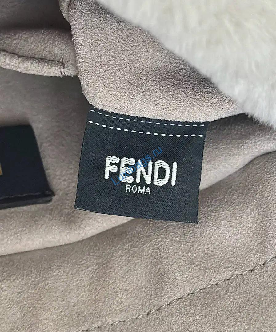 fendi 8bs105abvef0k7e small mamma baguette beige shearling bag 8693s 3 Fendi 8BS105ABVEF0K7E Small Mamma Baguette Beige shearling bag 8693s - Default Title - View 4