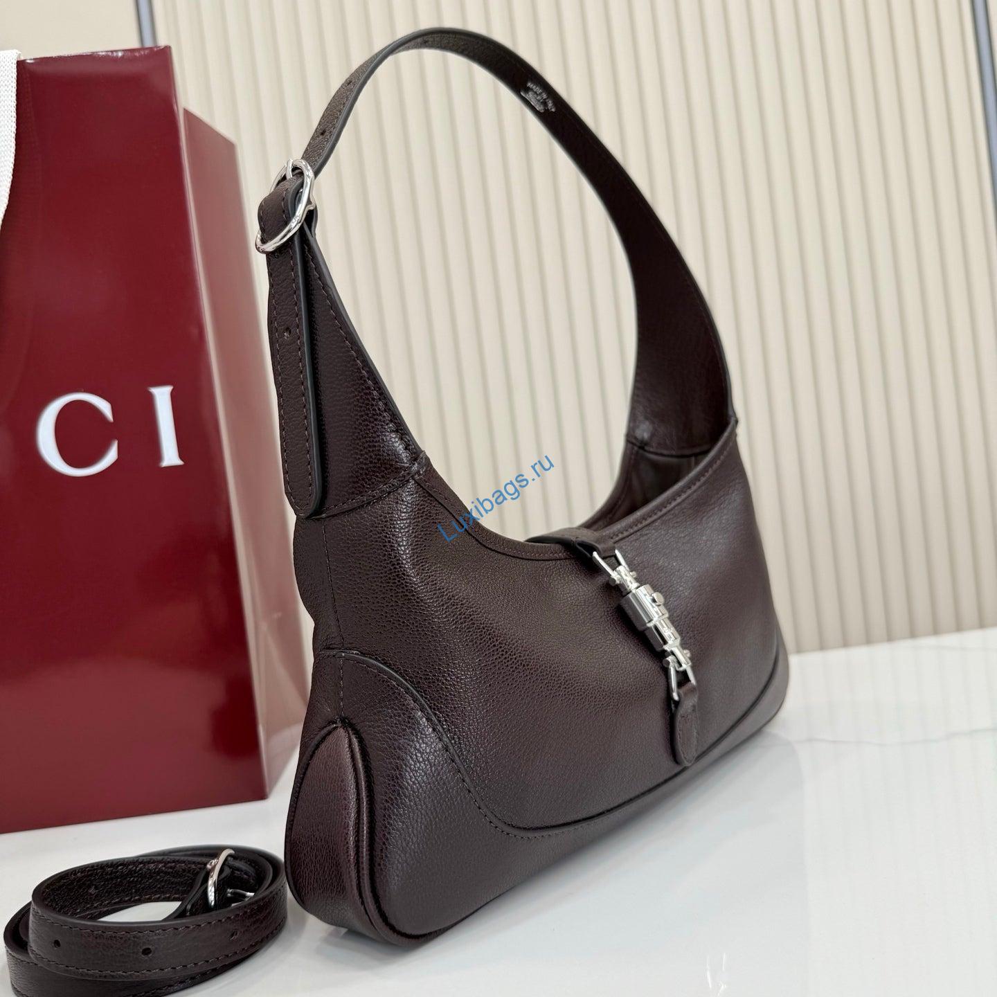 gucci 863137 jackie slim medium shoulder bag dark brown 1 Gucci 863137 Jackie Slim Medium Shoulder Bag Dark Brown | gucci 863137 jackie slim medium shoulder bag dark brown 2