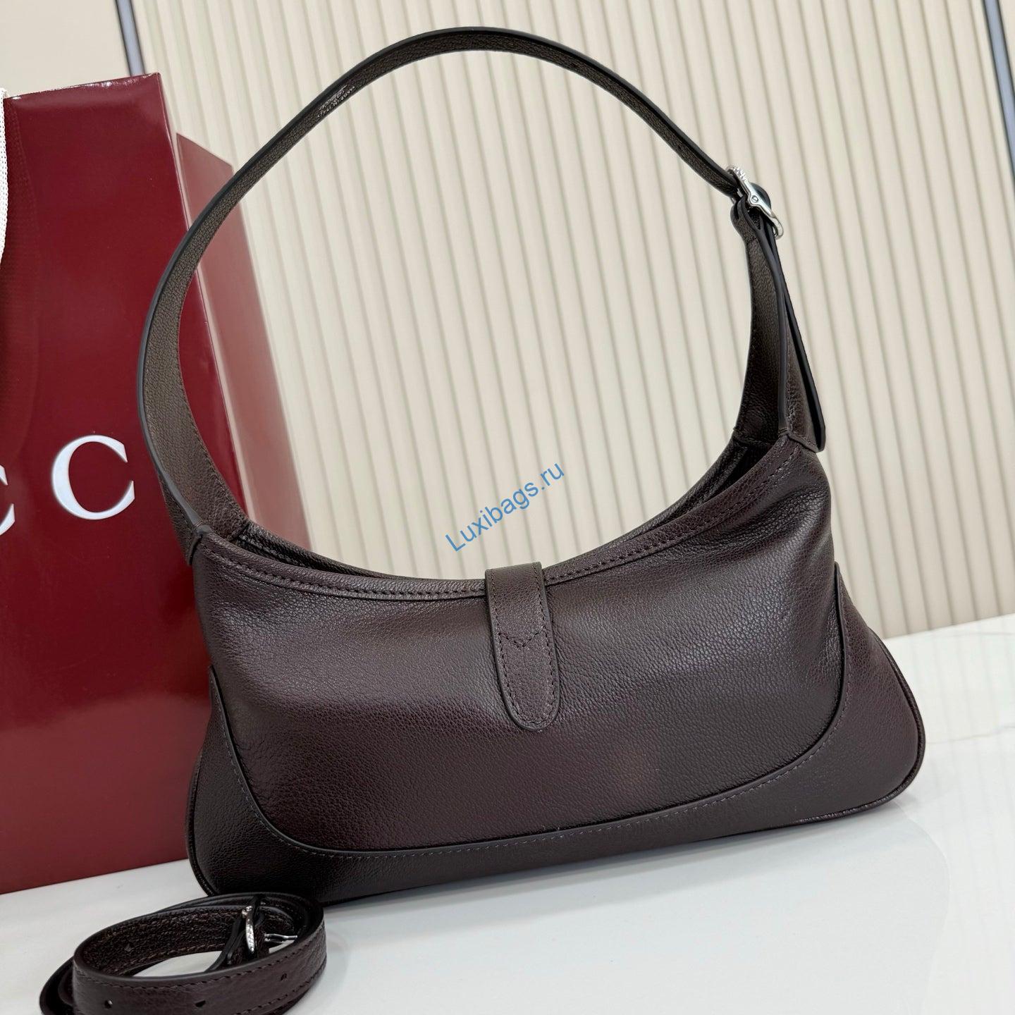 gucci 863137 jackie slim medium shoulder bag dark brown 6 Gucci 863137 Jackie Slim Medium Shoulder Bag Dark Brown | gucci 863137 jackie slim medium shoulder bag dark brown 7