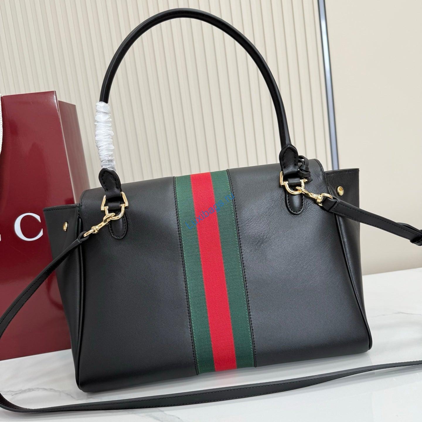 Gucci 875018 Paparazzo Medium Top Handle Bag Black | gucci 875018 paparazzo medium top handle bag black 5