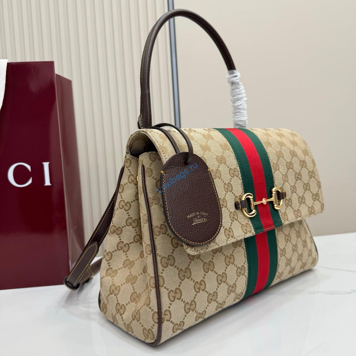 Gucci 875018 Paparazzo Medium Top Handle Bag Sand and dark brown GG canvas | gucci 875018 paparazzo medium top handle bag sand and dark brown gg canvas 4