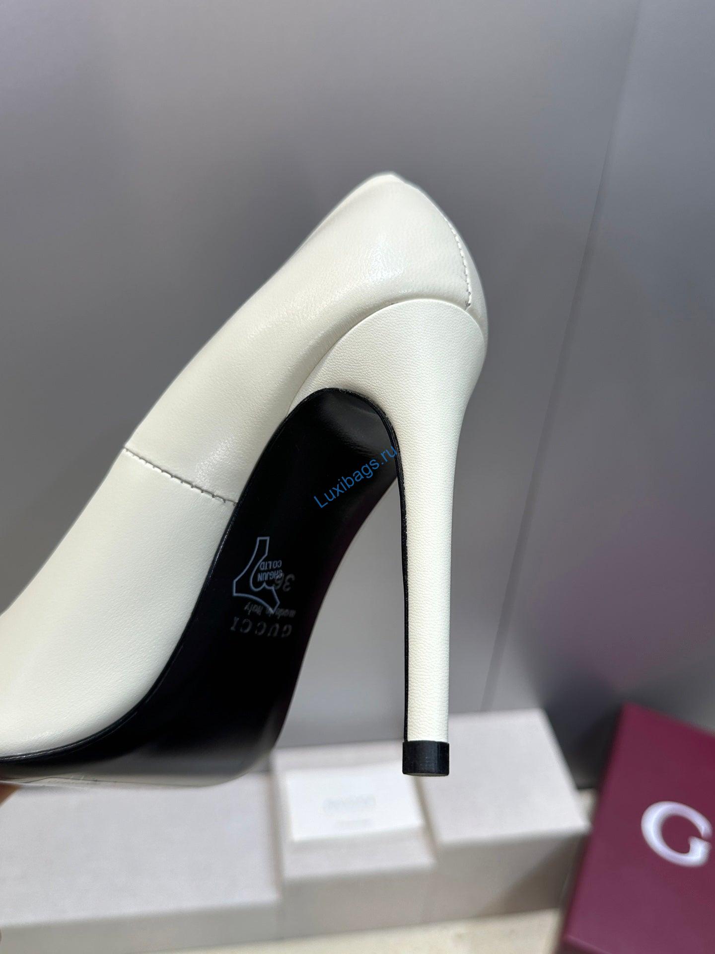 Gucci Women's Pointed-toe High Heels Shoes 9.5cm G86231 - Euro 35=US 4 - View 9