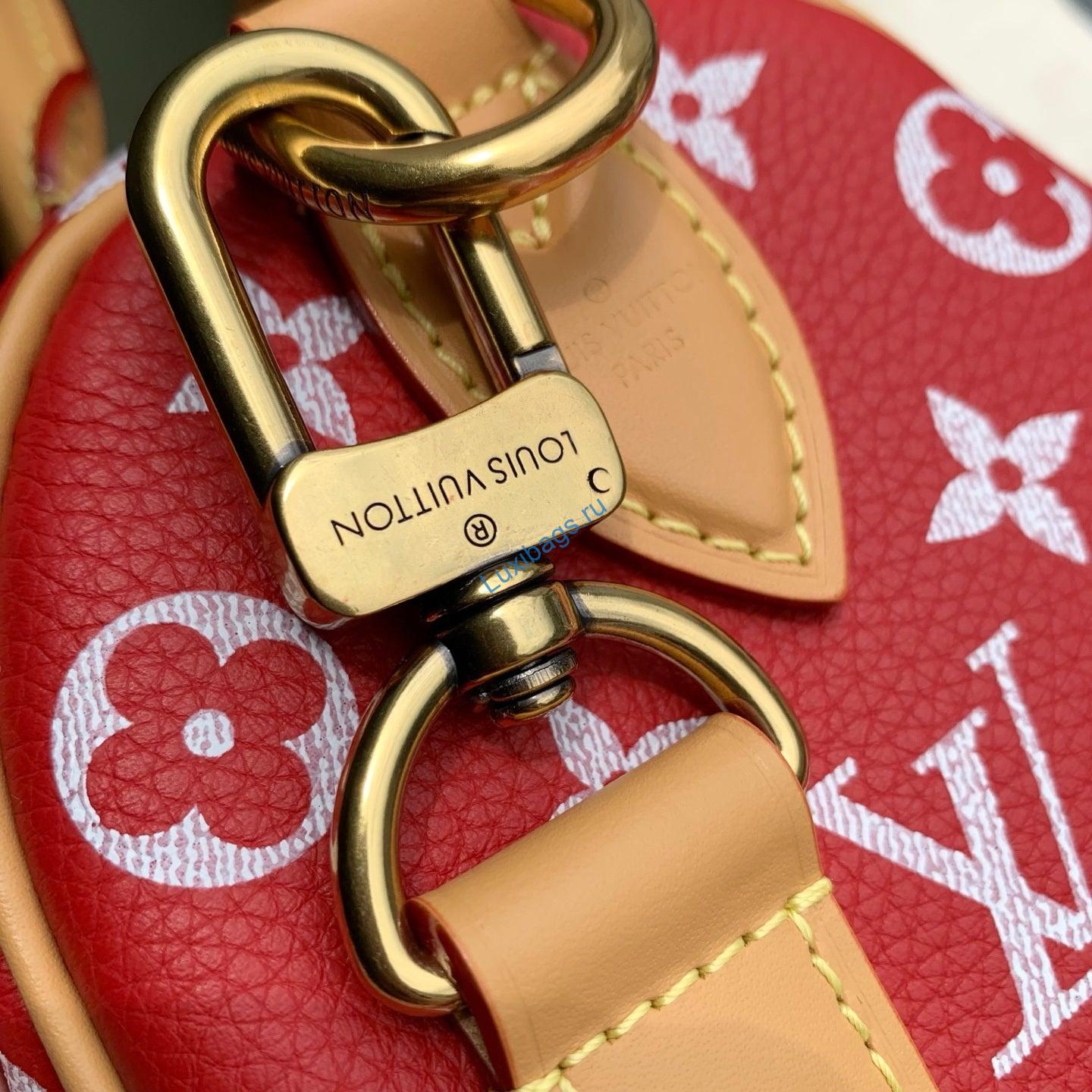 Louis Vuitton LV M28186 Speedy P9 Bandoulière 20 Bag Red | louis vuitton lv m28186 speedy p9 bandouliere 20 bag red 7