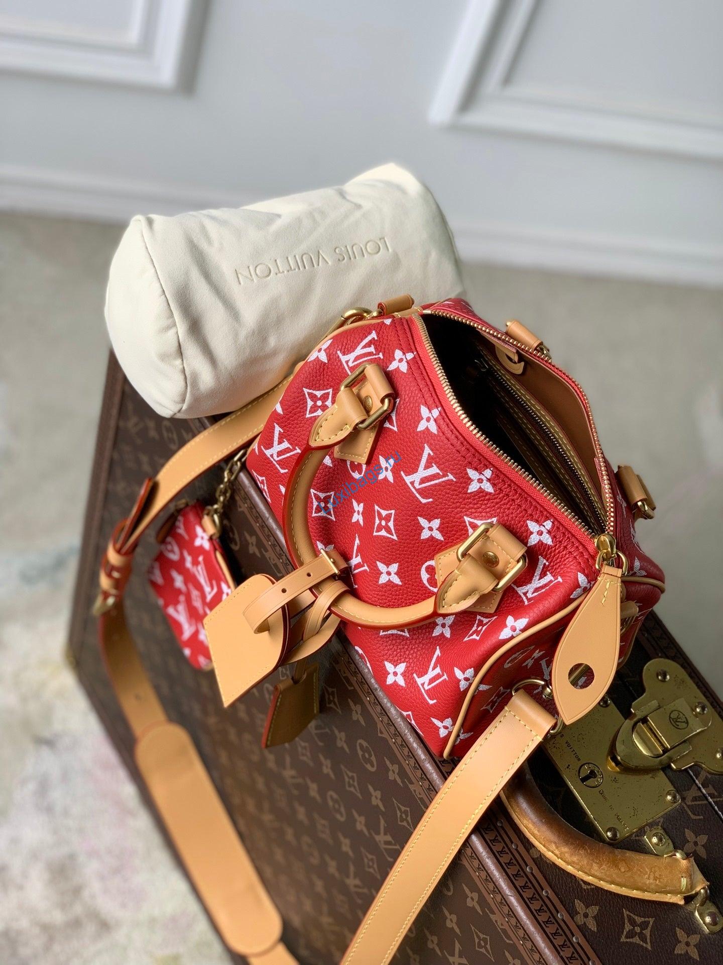 louis vuitton lv m28186 speedy p9 bandoulière 20 bag red 8 Louis Vuitton LV M28186 Speedy P9 Bandoulière 20 Bag Red | louis vuitton lv m28186 speedy p9 bandouliere 20 bag red 9
